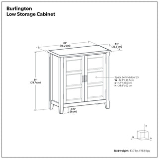 Burlington - Handcrafted Low Storage Cabinet