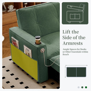 2 In 1 Convertible Sofa Bed For Living Rooms
