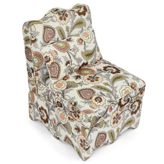 Stylish Flannel Dining Chair With Soft Cushion And Backrest