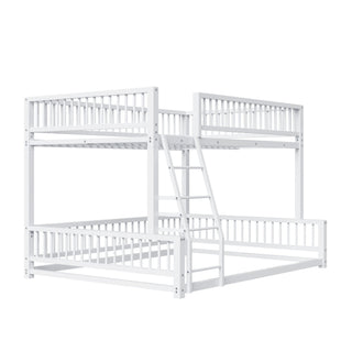 Bunk Bed With Ladder And Safety Guardrails