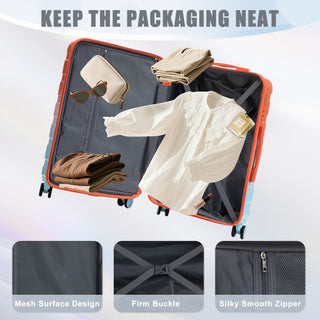 Luggage Set 20" /24" /28" With Combination Lock And Silent Wheels