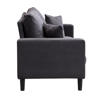 Modern Upholstered 3 Seat Sofa, High Resilience