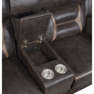 Brazelton - Glider Loveseat With Console