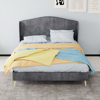 Upholstered Bed, Tufted Headboard, Comfortable Sleep
