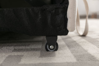 Reversible Sectional Storage Sleeper Sofa Bed, L-Shape 2 Seat Sectional Chaise With Storage, Skin-Feeling Fabric