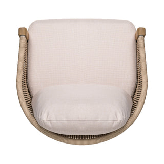 Grotta - Outdoor Dining Arm Chair (Set of 2) - Teak / Beige