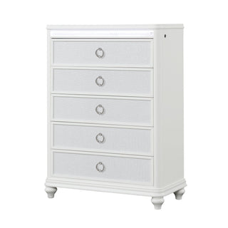 Abigale - 5 Drawer Chest With LED Lighting - White