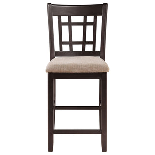 Lattice Back Counter Height Stools (Set of 2)