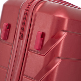 Hard Shell Luggage With Scratch Resistant Surface, 4 Wheels, Combination Lock & Side Hooks