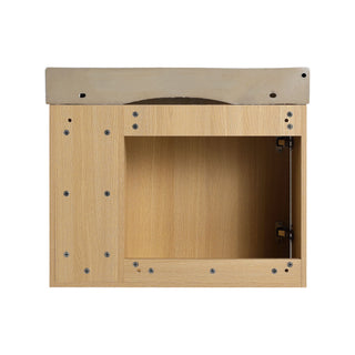 Wall Mounted Bathroom Vanity With Sink & Soft Close Door