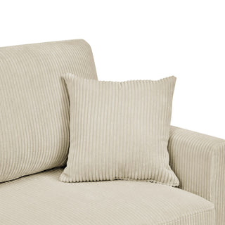 Upholstered Loveseat With Arms And Pillows