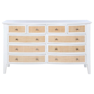 Talia - 10 Drawer Dresser Cabinet - White