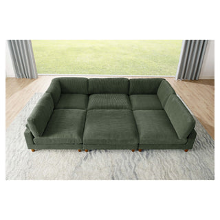 Modern Modular Sectional With Adjustable Back Support