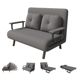 5 In 1 Convertible Sofa Bed For 2 With Adjustable Backrest