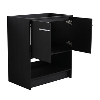 Modern Bathroom Vanity With Ceramic Sink, Freestanding Cabinet, Soft Closing Doors