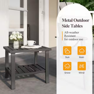 Patio Furniture Set, Coffee Table And Cushions For Backyard