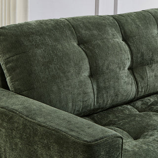Modern Sectional Sofa U-Shaped With Movable Ottomans, tooth Speakers, LED Lights And Modular Storage