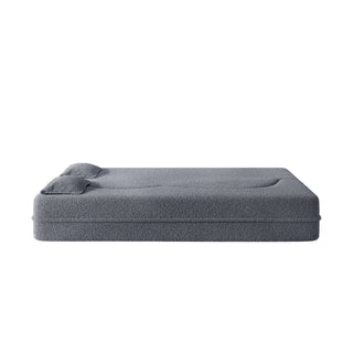Modern Floor Sofa With 2 Pillows, Twin Size For Living Room