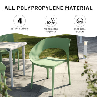 1 Piece Designed Single Chair, UV Resistant, Waterproof And Wear Resistant - Haze Green