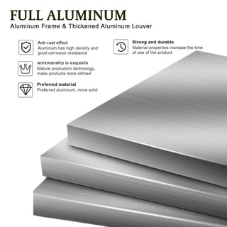 Premium Louver Pergola Aluminium Frame & Louvers