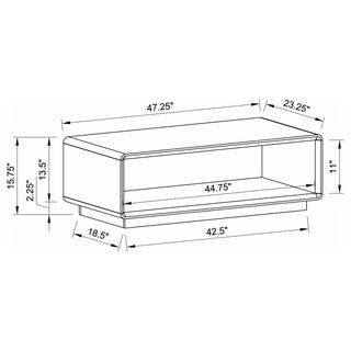 Fletcher - 2 Piece Coffee And End Table Set - Gloss White