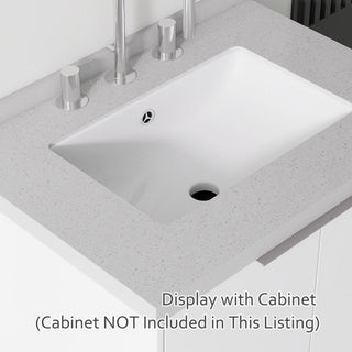 Basin Sink With 2" Thick Rim, Triple Faucet Holes, Sink Only