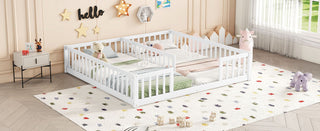 Double Floor Bed With Fence, Guardrails, Without Door