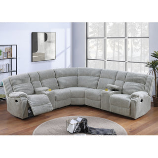 Power Motion Sectional LAF / RAF Loveseat With Console Cup Holders