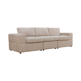 Oversized Modular Sectional Sofa 3 Piece Set, Flexible Layout For Living Room