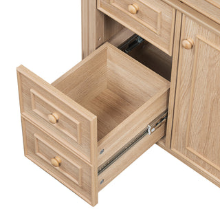 Bathroom Vanity With Sink, Flip Out Drawer, 2 Soft Close Drawers, 1 Soft Close Door - Wood