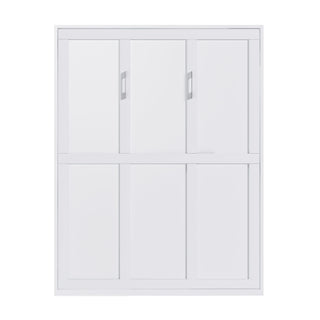 Queen Murphy Bed, Foldable Wall Bed, Space Saving Design For Bedrooms - White