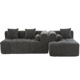 Sectional Free Combined Sofa With 2 Side Pockets