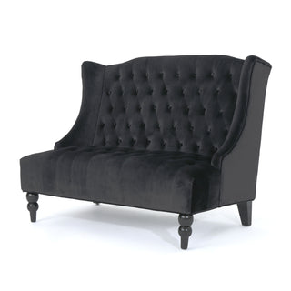 Nurturing - Upholstered Loveseat With Wing Back And Diamond Tufting