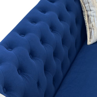 Chesterfield Sofa, 3 Seat Couch With Deep Button Tufted Back, Rolled Arms