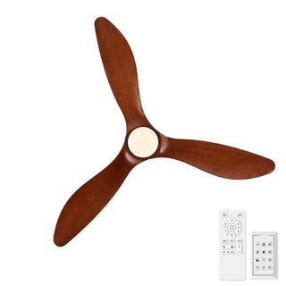 Low Profile Flush Mount Ceiling Fan With Light And Reversible Quiet Motor - Matte Black