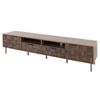 TV Stand With 2 Drawers, Media Console Table, Storage Cabinet With Cable Management