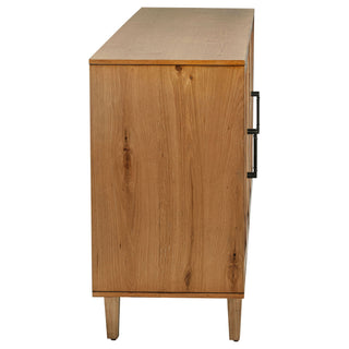 4 Door Sideboard With Dual Drawers - Natural