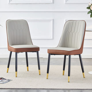 Modern Dining Chair With Metal Leg