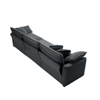 Elegant Oversized Sectional Sofa Set With Deep Seats And Flexible Layout