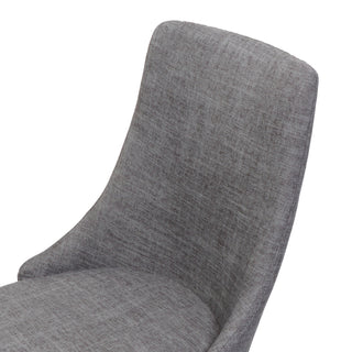 Mid Century Modern Fabric Armless Dining Chair