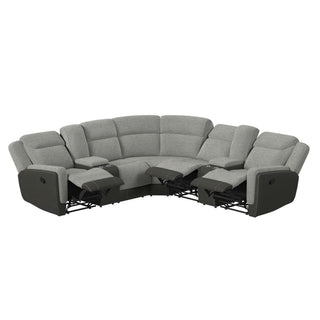 Hornet - 3 Piece Motion Sectional Set With Console And 2 Recliners