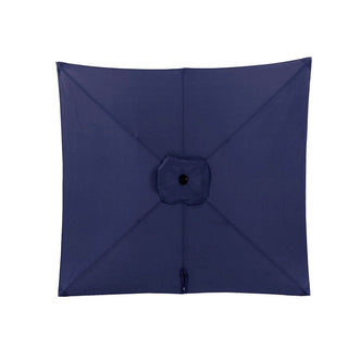 Rectangular Patio Umbrella With Crank Tilt, Polyester UV-Resistant Canopy