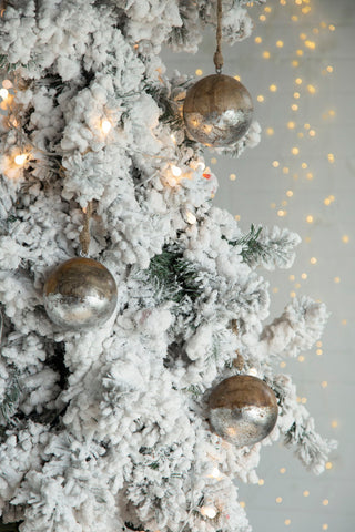 Christmas Ball Ornaments, Wood Decorative Hanging Ball Christmas Tree Ornaments For Holiday Party Decorations