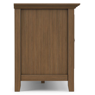 Amherst - Wide TV Media Stand - Rustic Natural Aged Brown