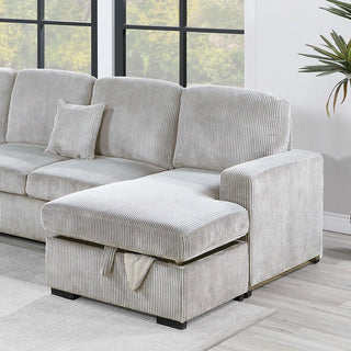 Modern Design Convertible Sectional Storage Bed With USB Port