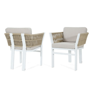 Outdoor Dining Chair, All-Weather Patio Seating For Backyard (Set of 2)