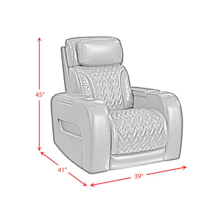 Prime Time - P3 Recliner With LED And Wireless Charger Pocket