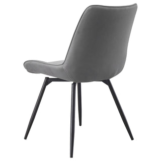 Tufted Swivel Dining Chairs (Set of 2) - Gray