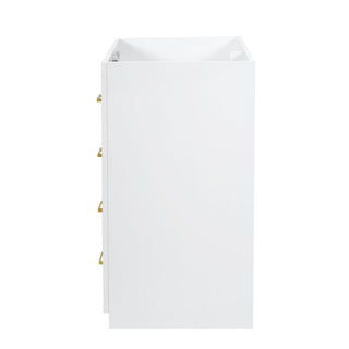 Retro Style Bathroom Vanity With 3 Drawers & Soft-Closing Doors