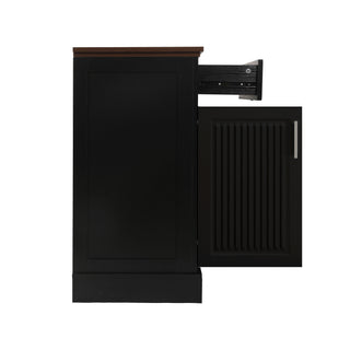 Fluted Sideboard Buffet Cabinet With 4 Doors And 3 Drawers